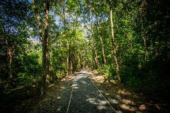 Walking trails at stone creek apartment homes